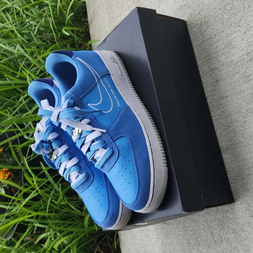 Nike Air Force 1 ‘07 LV8 University Blue White DB3597-400 Shoes Mens 10